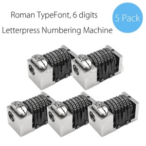 5x-Letterpress-Numbering-Machine-6-digits-Backward-For-Heidelberg-Windmill