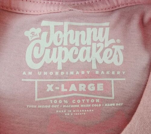 Johnny Cupcakes Shirt Mens Extra Large Pink Unordinary Bakery Designer Adult A02 - Picture 3 of 11