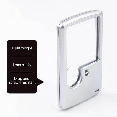 Beleuchtete Doppellupe Taschenlupe 3x & 6x Leselupe mit Licht - Bild 5 von 12