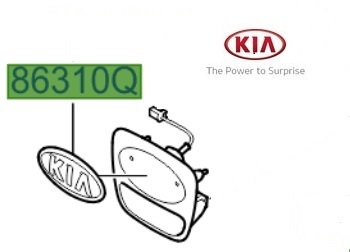 863101g100 эмблема kia