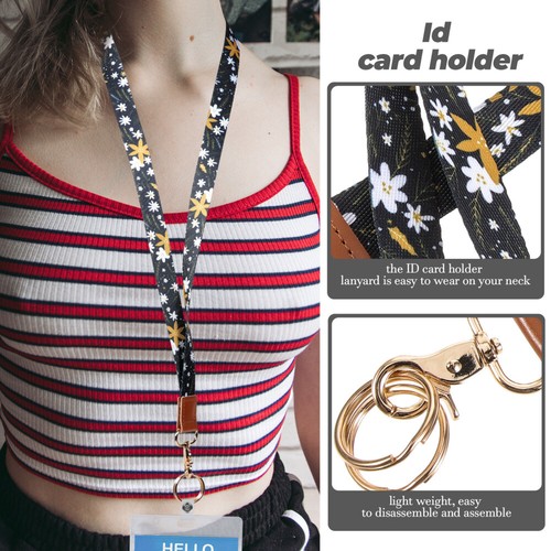 1 Set Portable Wrist Lanyard Wristlet Lanyard Badge Holder Lanyard - 第 6/12 張圖片