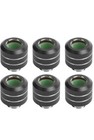 Dracaena 6 Pack G1/4" Thread to 12mm OD hard Tubing Compression Fitting with ...