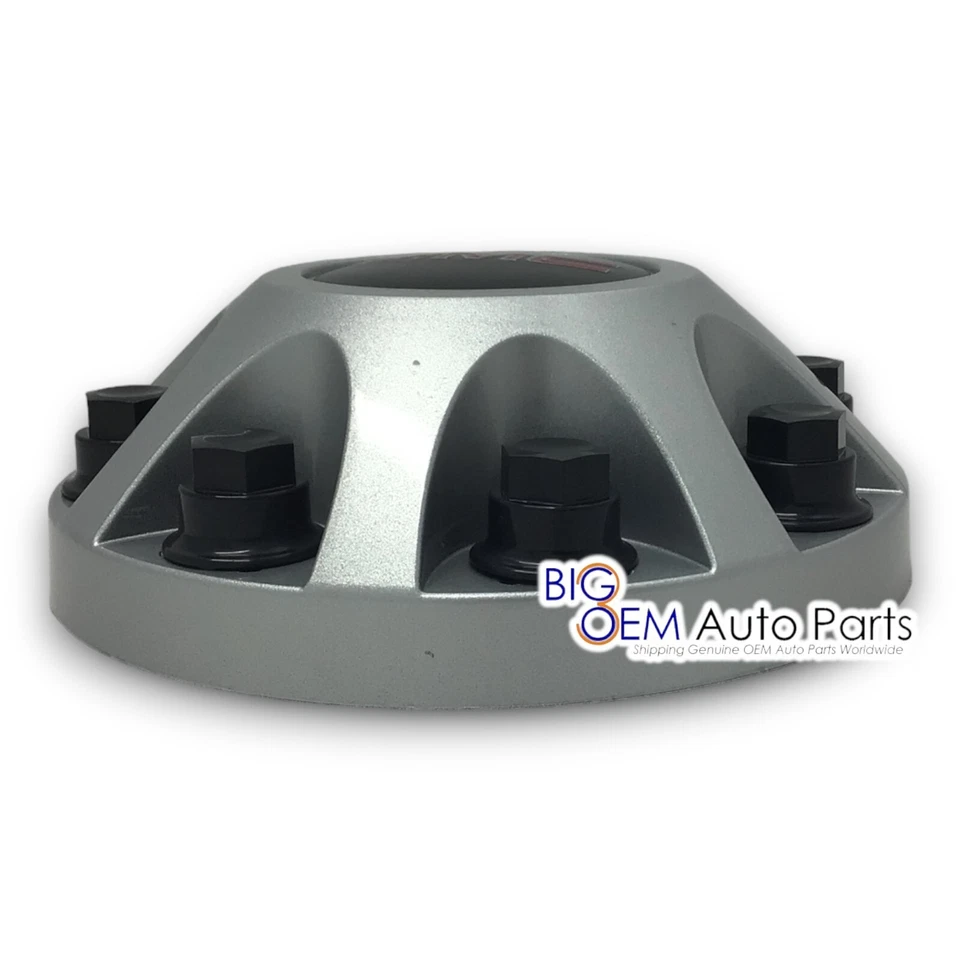 GMC Sierra 2500 3500 2011-2025 17" 8 tacos aluminio tapacubos plateado 22781440 Foto 4 de 4