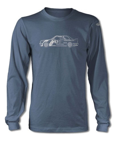 BMW E30 M3 Race Version T-Shirt - Long Sleeves - Side View - Picture 6 of 20