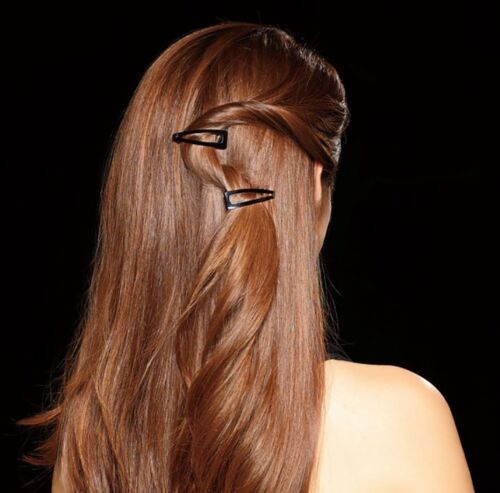 Fermagli per capelli neri con doppia impugnatura gommata, 6 pezzi - Foto 6 di 11