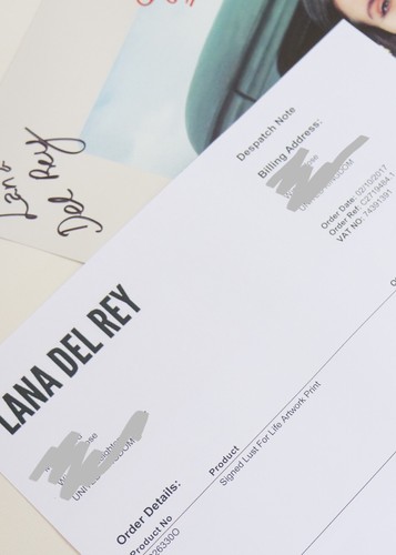 Lana Del Rey Lust For Life Signed Artwork Lithograph Print 2017 | 12 x 12" - Picture 7 of 8