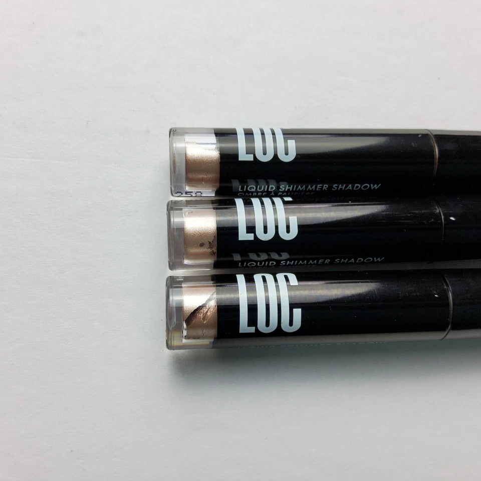 Lote de 3-LOC Love of Color Liquid Shimmer Stardust 0,03 oz/0,9 ml, Novo - Imagem 2 de 4