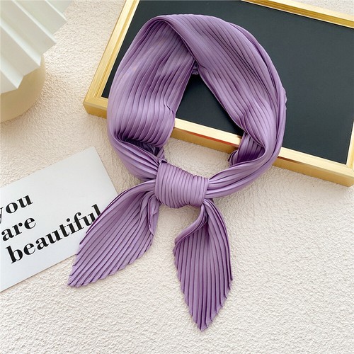 Großer Silk Feel Satin Schal Kopftuch Halstuch Halstuch Haarschal - Bild 6 von 20