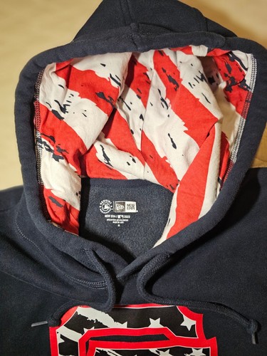 New Era San Francisco Giants Hoodie Sweatshirt Mens Medium July 4 Flag Sweater - Picture 5 of 6