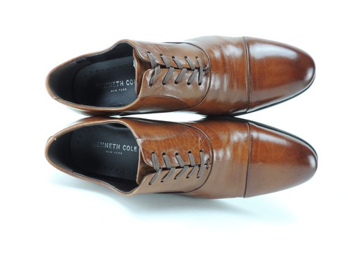Kenneth Cole New York Herren Chief Council Kappe Zehe Oxford-Schuhe Cognac Größe 7 M - Bild 5 von 6