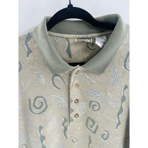 Vtg Bugle Boy Abstract Print Button Down Shirt Men's XL 80s 90s - Picture 5 of 9
