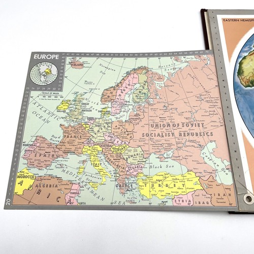 The Pivot-Page World Atlas: News Map of the Week 1966 HC Welch Scientific Co. - Picture 20 of 24