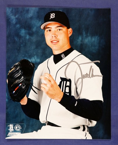 Justin Thompson Juan Encarnacion Detroit Tigers Signed 8x10 Color Photofile lot - Picture 4 of 6