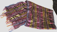 Vintage Fringe Scarf 60" by 12"