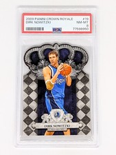 2009-10 Panini Crown Royale #19 Dirk Nowitzki PSA 8 Dallas Mavericks HOF