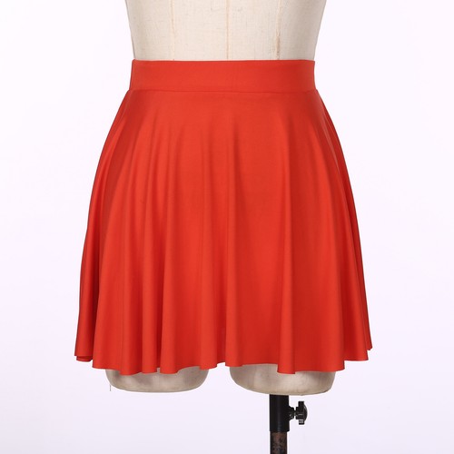 UK Women's Mini Skater Skirt Plain Pleated Mini Skirt Stretchy Flared Mini Skirt - Picture 23 of 145