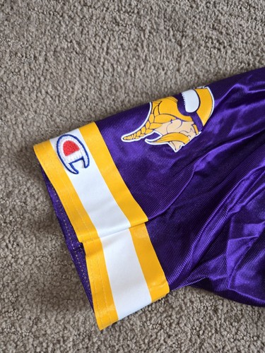 Vintage Champion Minnesota Vikings Cris Carter Purple Jersey Size 48 Retro 90s - Picture 5 of 8