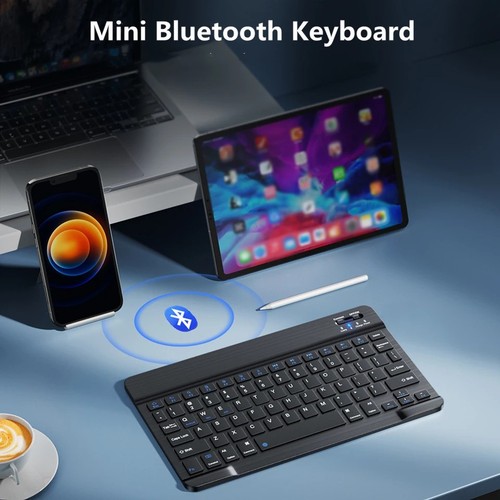 Keyboard Wireless Bluetooth 2.4G Russian/English Keycaps Mouse Combo USB C - Picture 4 of 9