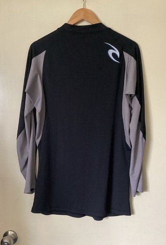 MENS RIPCURL BLACK/GREY LONG SLEEVE RASHIE SIZE XXL - Picture 6 of 6