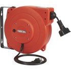 Ironton Retractable Extension Cord Reel, 33ft., 16/3, Triple Tap