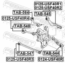 ✅Fits FEBEST 0125-USF40R4 REAR CROSS BAR LEXUS LS460/460L USF4 2006. ⭐UK Seller⭐
