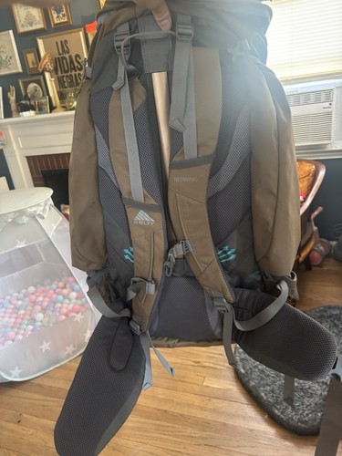 Kelty Redwing 50 Backpack 50L Rucksack Trail Hiking Camping Green Rear Frame - Picture 6 of 7