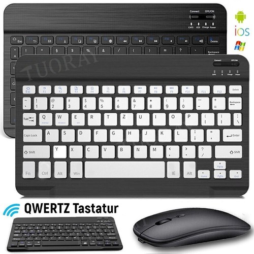 QWERTZ Tastatur Hülle Schutzhülle für Samsung Galaxy Tab S10 S9 FE S8/S7/A9+ DE - Bild 2 von 44