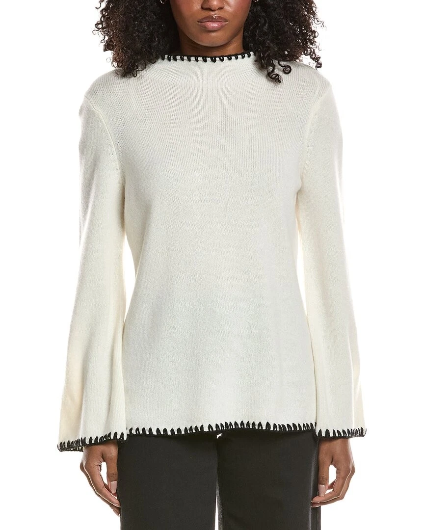 Elie Tahari Funnel Neck Cashmere Sweater Women's