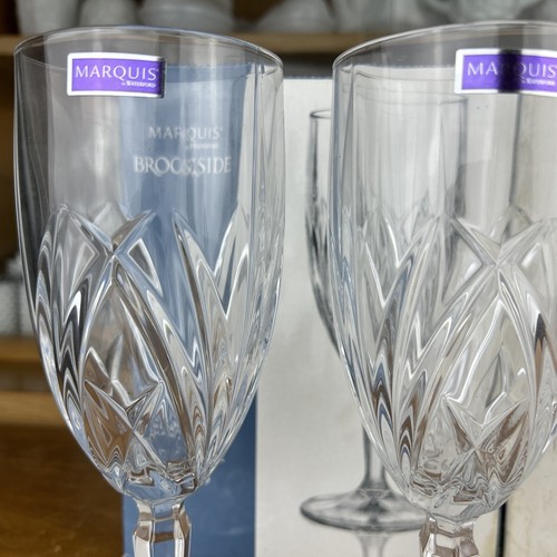 Waterford Marquis by Brookside Iced Beverage 4 Crystal Glasses 2 Sets NIB - Picture 2 of 4