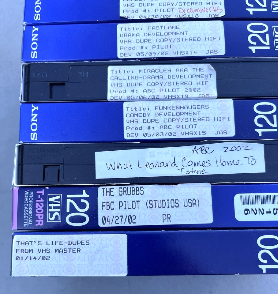 8 Television Show Sitcom Unreleased Failed Pilot Episode Production VHS Lot ABC - Image 3 of 4