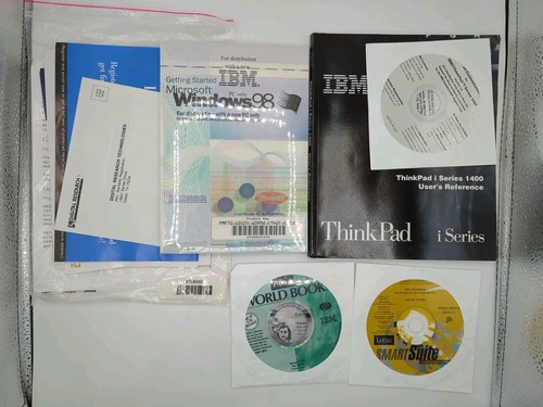 IBM ThinkPad I Series 1400 & Vintage PC CD i instrukcje partia NIEUŻYWANE - CS10