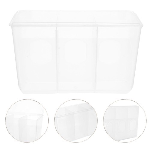 2 Pieces Anti-spill Food Box Bird Cage Accessories Quail Feeder Travel - Picture 2 of 12