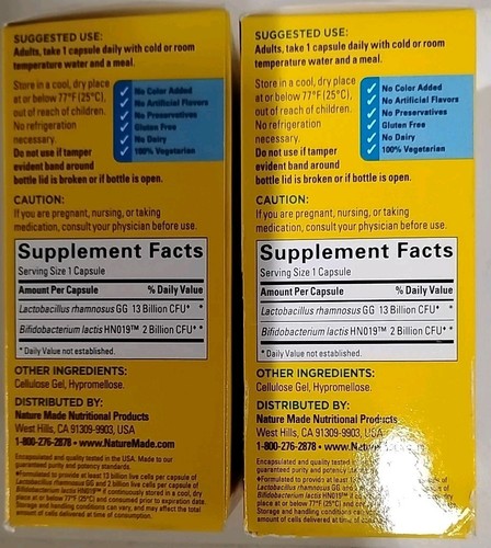 New Lot Of 2 Nature Made Advanced Digestive Probiotics 15 Billion 60 Caps 10/26 - Picture 4 of 4