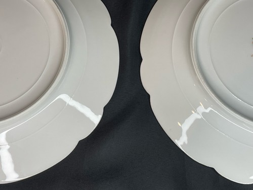 Set di 4 antichi piatti da insalata/dessert Jean Pouyat LIMOGES 7,5” come nuovi! - Foto 20 di 22