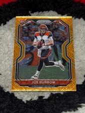 2020 Panini Prizm Joe Burrow Rookie Card RC Orange Lazer #307 Cincinnati Bengals