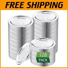 Universal Regular Mouth Canning Lids - 128 Count, Food Grade