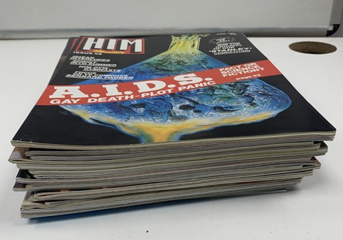 19x HIM Monthly Issue Magazine Job Lot 1970/80s Gay Erotica Rare Good Bargain! - Imagen 3 de 23