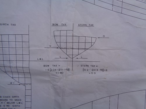 MODEL YACHT PLANS WINDSTAR DESIGNED BY H.B. TUCKER 1955 HULL 5 ft mast 6ft - Picture 8 of 11