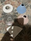 Lot Of X2 Origami Drippers Stands Filter And Origami Carafe