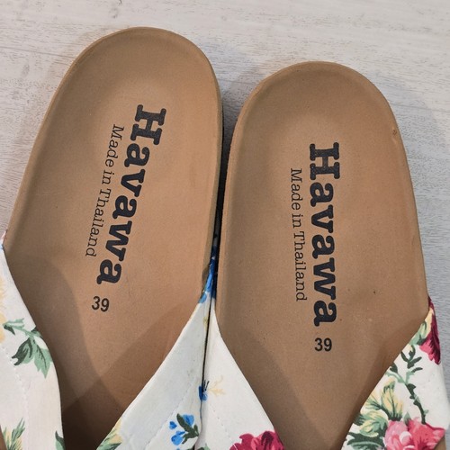 Lindas Sandalias Havawa Floral Verano Lazo Multicolor Correa Deslizable Mujer Talla 39EU/8US - Imagen 10 de 14