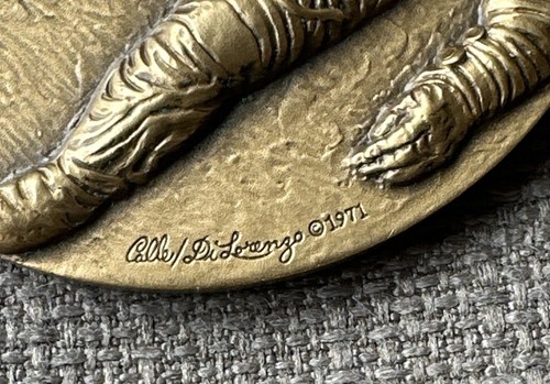 Man’s Dream The Conquest Of Space MACO Bronze Medal 2 1/2” Signed - Picture 4 of 4