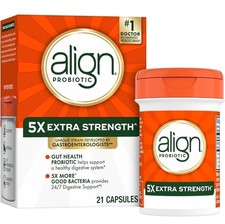 New Align 5x Extra Strength Probiotic Supplement Capsules Exp 10/2027