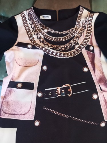 Moschino Cheap and chic abito Trompe -L'oeil catene tg 38/40 - Imagen 8 de 8