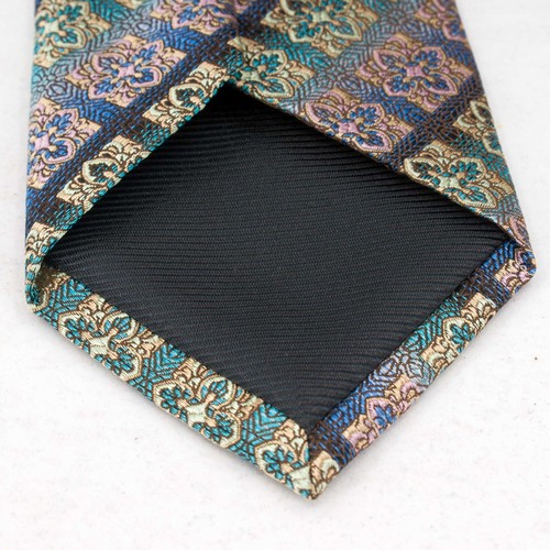 Neu ohne Etikett Bruno Marchesi Seidenkrawatte mehrfarbig geometrisch Herren Designer Krawatte USA - Bild 4 von 5