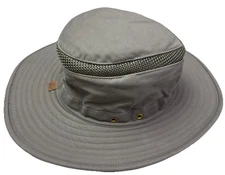 Tilley T4MO-1 Hikers Hat, Grey/green Size 7 1/4 3c