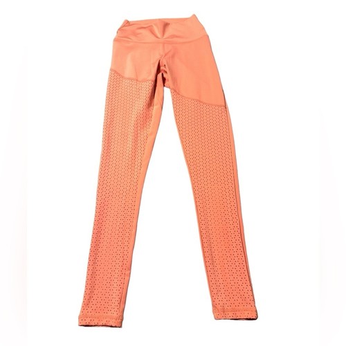 BuffBunny orange perforierte Leggings Größe Small Activewear volle Länge Leggings - Bild 1 von 6