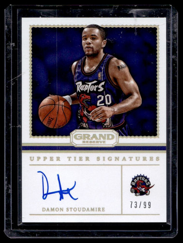 2016-17 UPPER TIER SIGNATURES DAMON STOUDAMIRE AUTO 73/99 TORONTO RAPTORS #14 - Picture 1 of 2