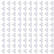 100pcs 3/4 in. Schedule 40 PVC Tee 3-Way Pipe Fitting NSF ASTM D2466 Plumbing