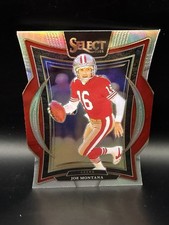 2024 Panini Select - Concourse Joe Montana #70 Silver Prizm Die-Cut