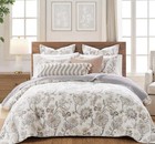 Levtex Home Ophelia Blush Reversible QUEEN Quilt & Pillowshams Set Blush / Gray